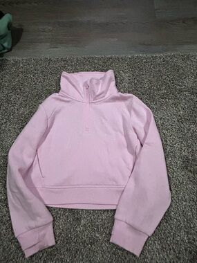 all in motion Light Pink Quarter-Zip Pullover